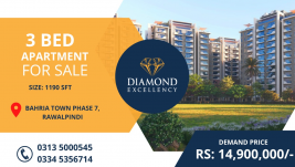 Luxury 3 Bedroom Apartment For Sale in Bahria Town Islamabad