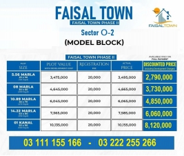 Faisal Town O Block 5 Marla plot for sale, Faisal Town - F-18 Faisal Town O Block 5 Marla plot for sale, Faisal Town - F-18