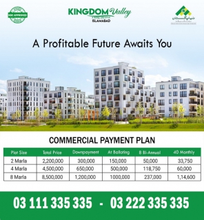 Kingdom Valley 4 Marla Commercial plot for sale , Kingdom Valley Islamabad Kingdom Valley 4 Marla Commercial plot for sale , Kingdom Valley Islamabad